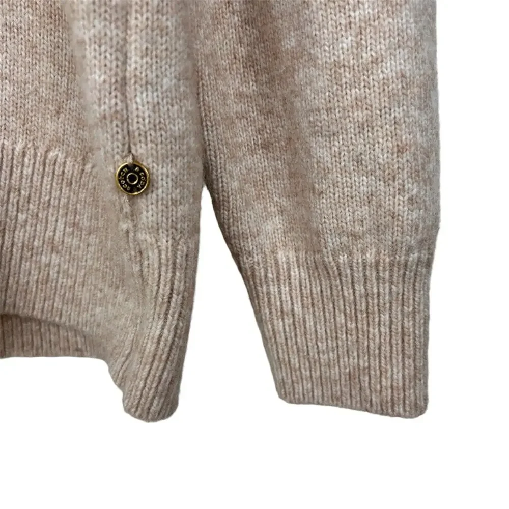 Scotch & Soda Wool Alpaca Blend Half-Zip Pullover Sweater Large